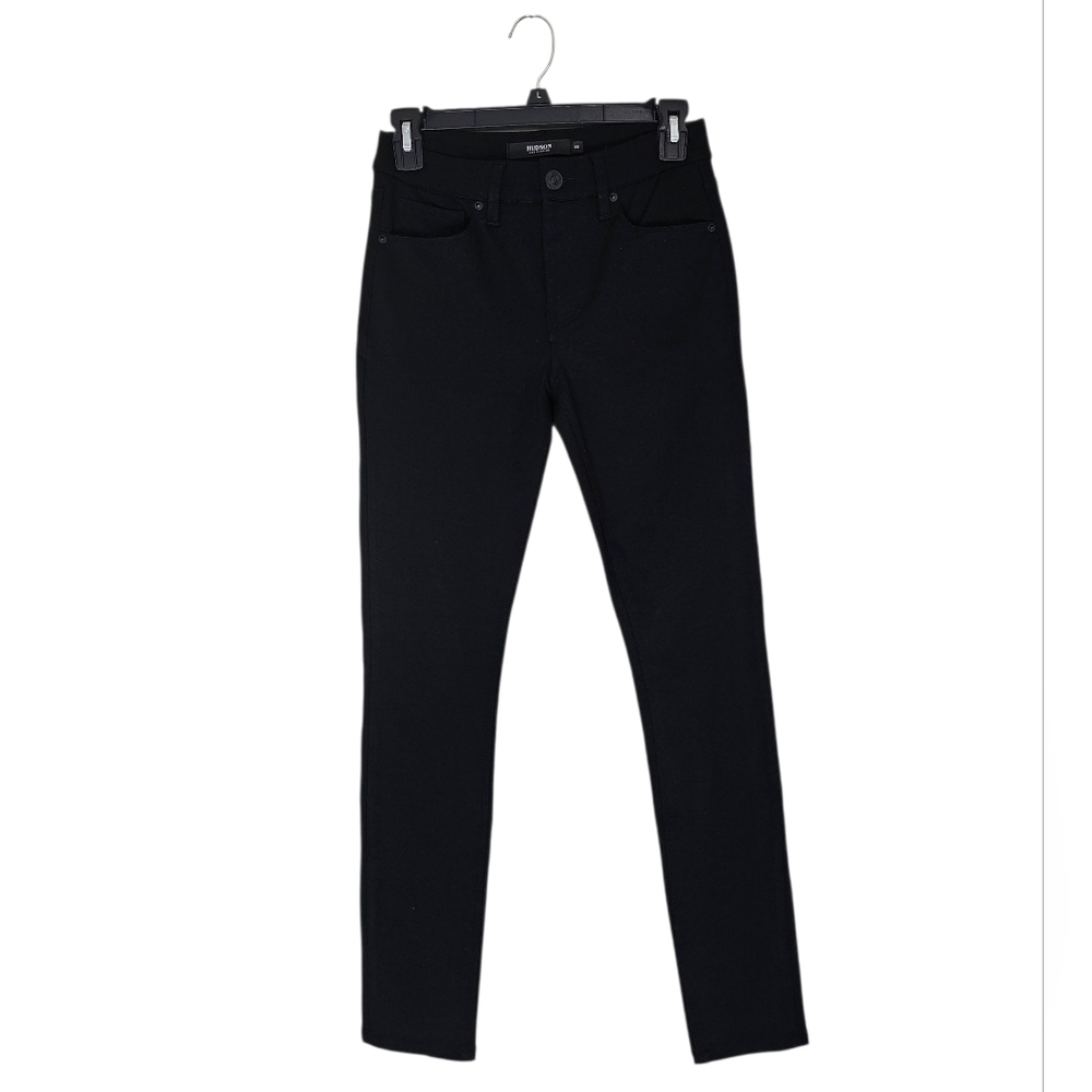 Hudson Los Angeles Nico Midrise Skinny Ankle Black Work Pant NWT 25